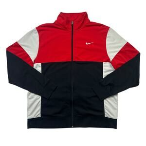 Nike Athletic Dept Y2K Track Jacket Red Black Men's XXL